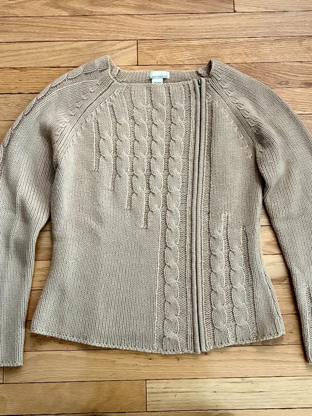 Laetitia Front Zip Asymmetrical Sweater